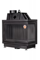 Каминная топка Экокамин АЛЬФА 800RB два стекла правая черный шамот — заказать онлайн