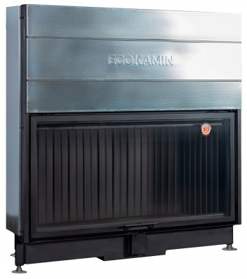 Каминная топка Экокамин ВЕГА 1600B черный шамот подовая — купить с доставкой