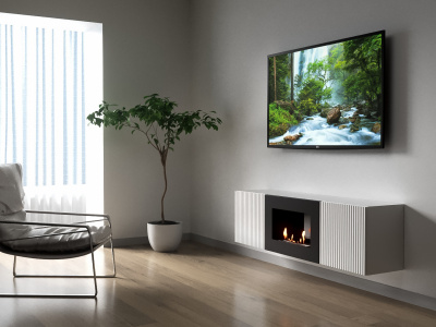 Биокамин Electrolux Тумба с биокамином BFP/P-1400L белая — детальное фото товара