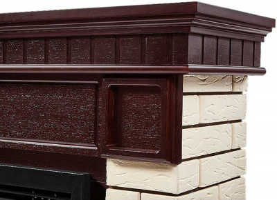 Биокамин Electrolux Каминокомплект биокамин Firelight BFP/P-2520, портал Bricks 25 камень бежевый, шпон темный дуб