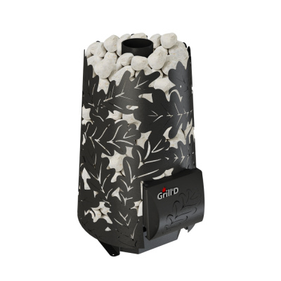 Печь дровяная для бани и сауны GRILL'D Dubravo Mini Short дровяная