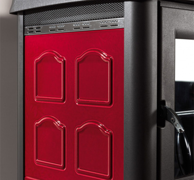 Печь La NORDICA Печь GEMMA LEAN CERAMICA ELEGANCE BORDEAUX