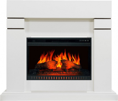 Электрический камин ROYAL-FLAME Lindos цв. Алебастр с очагом ViSION 26 Электрический камин ROYAL-FLAME Lindos цв. Алебастр с очагом ViSION 26