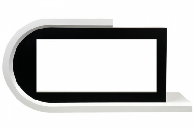 ROYAL-FLAME Basel под очаг Vision 42, белый с черным  ROYAL-FLAME Basel под очаг Vision 42, белый с черным