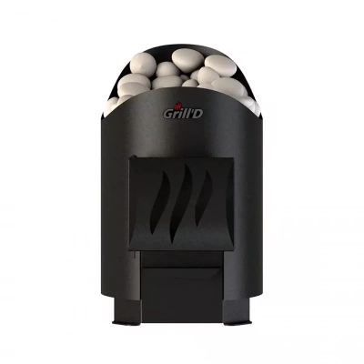 Печь дровяная для бани и сауны GRILL'D Aurora Mini Short дровяная
