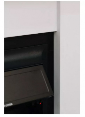 Портал для электрокамина ELEKAM Baltimore (ЛДСП) под очаги Velar, Spark, Vegas, белый / черный