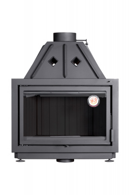 Каминная топка Экокамин Альфа 800 черный шамот — купить с доставкой