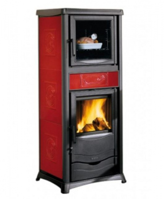 Печь La NORDICA Печь TermoRossella Plus Forno D.S.A.4.0 Liberti Bordeaux (Бордовый) с водяным контуром