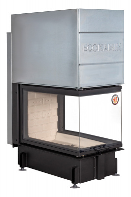 Каминная топка Экокамин Дельта 900 три стекла принтинг — купить с доставкой