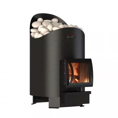 Печь дровяная для бани и сауны GRILL'D Aurora 160 Short дровяная