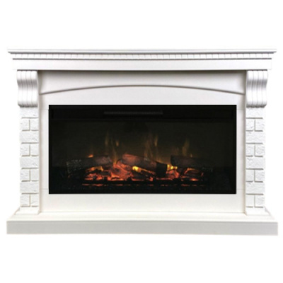 Портал для электрокамина INTER-FLAME Ирландия под очаг Foton 36 белый