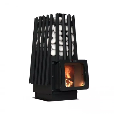 Печь дровяная для бани и сауны GRILL'D Cometa Vega 350 Short Window Max Pro дровяная