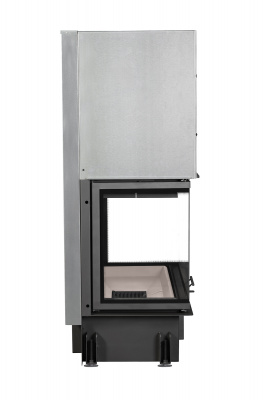 Каминная топка Экокамин ДЕЛЬТА 1000V три стекла принтинг, вертикальная ламель