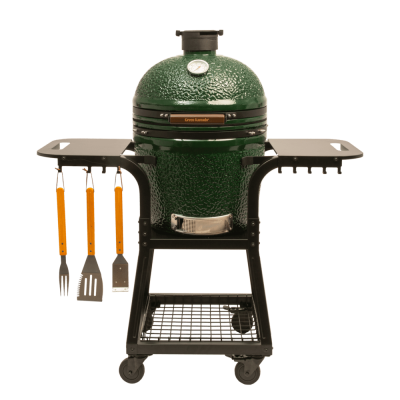  Green Kamado Набор инструментов из нержавеющей стали: вилка, лопатка, щетка,  щипцы