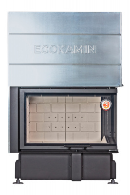 Каминная топка Экокамин Дельта 800R два стекла левая принтинг — купить с доставкой