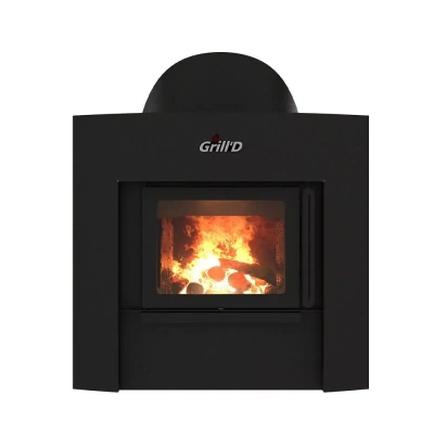 Печь дровяная для бани и сауны GRILL'D Aurora 180 Window дровяная