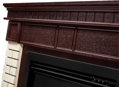 Биокамин Electrolux Каминокомплект биокамин Firelight BFP/P-2520, портал Bricks 25 камень бежевый, шпон темный дуб — детальное фото товара