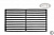 Решетка чугунная прямоугольная для керамических грилей 18-24 дюйма